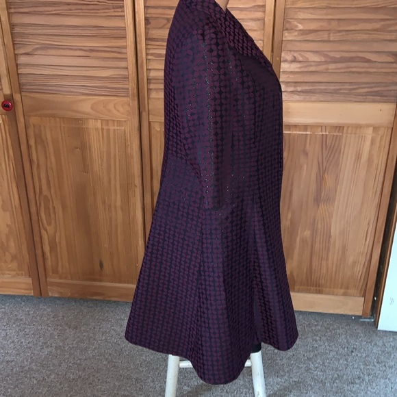 B Michael America size 10 couture shift dress & swing jacket plum purple & black - Picture 5 of 16